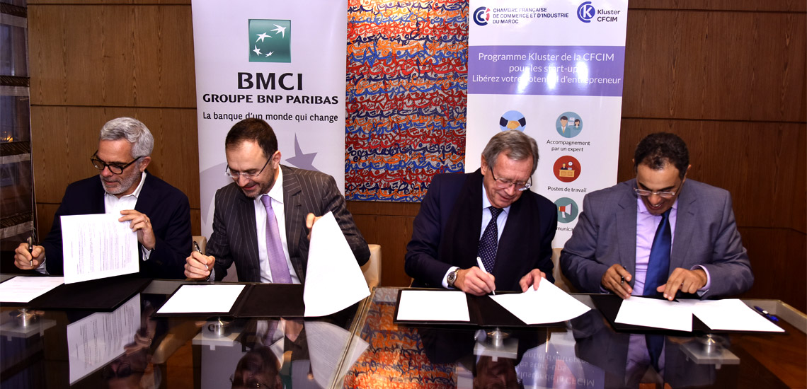 Le Kluster CFCIM et la BMCI signent une Convention de Partenariat